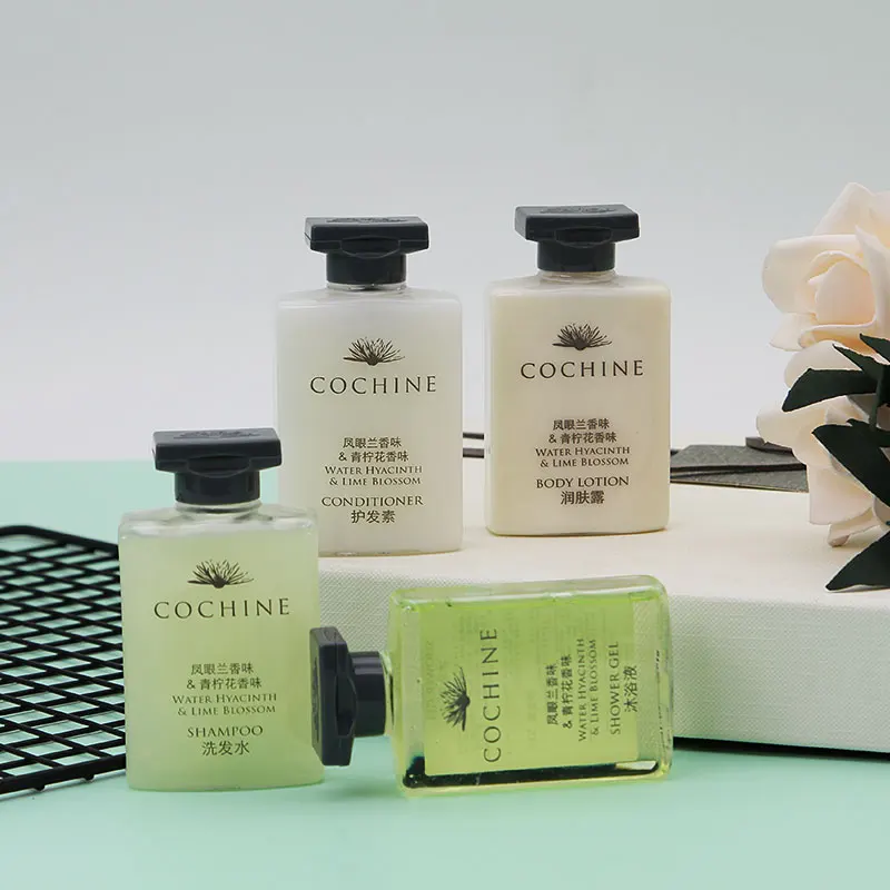 Hotel Amenities Set Luxury Eco Biodegradable Empty Bottles For Hotel Amenities