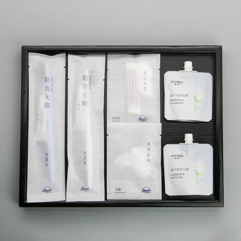 Hotel Amenities Set Luxury Eco Hotel Supplies Hotel Toiletries Box Packaging Amenities Dry