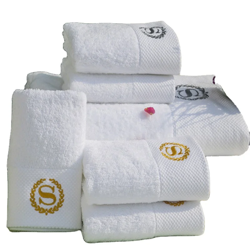 Toalla de ba&ntilde;o de algod&oacute;n para hotel de 550 g/m&sup2;, de alta calidad, gruesa y de secado r&aacute;pido, tejida y comprimida, desechable, directamente del fabricante