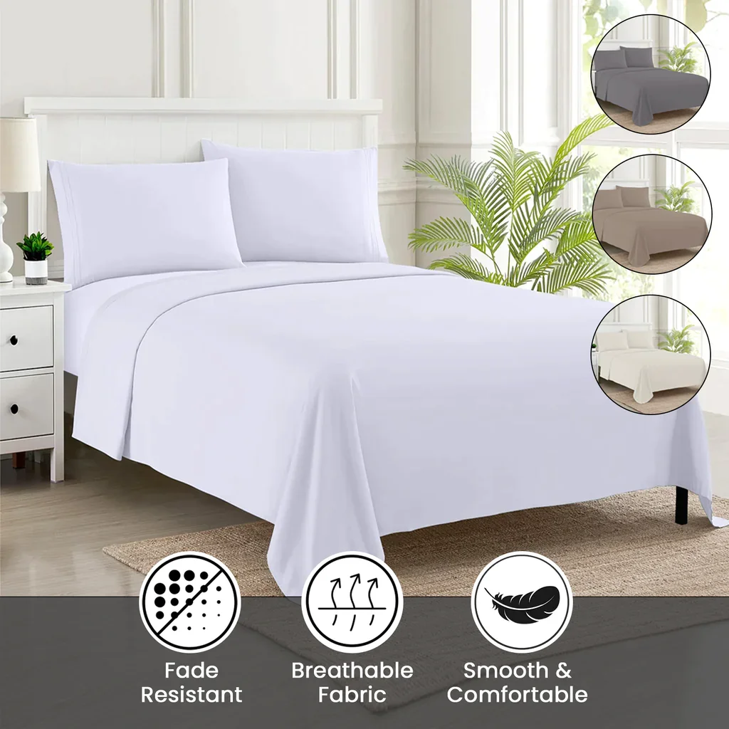 Luxury 4-piece 180/200 King Size Bedding Sets 300tc Woven Striped 300tc Woven Striped 300tc Woven Striped 300tc Woven Striped