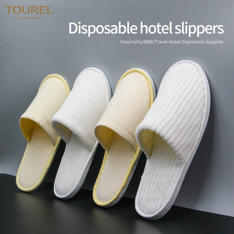Customizable High-end Spa Disposable Slippers Star Hotel Guestroom Amenities