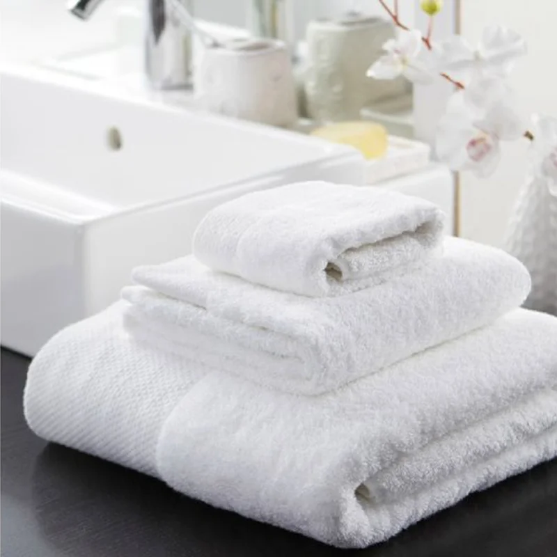 High Quality Solid White 100% Cotton Hotel Towels And Bath Towels Luxury Bath Towels Hotel 600 Gsm Cotton
