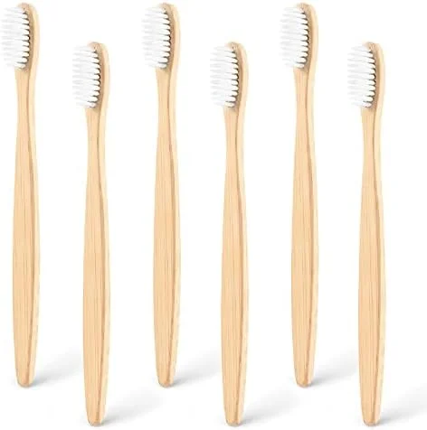 Cepillo de dientes de carb&oacute;n de bamb&uacute; para hijos adultos, libre de BPA, con cerdas suaves, tubo desechable, para uso dom&eacute;stico