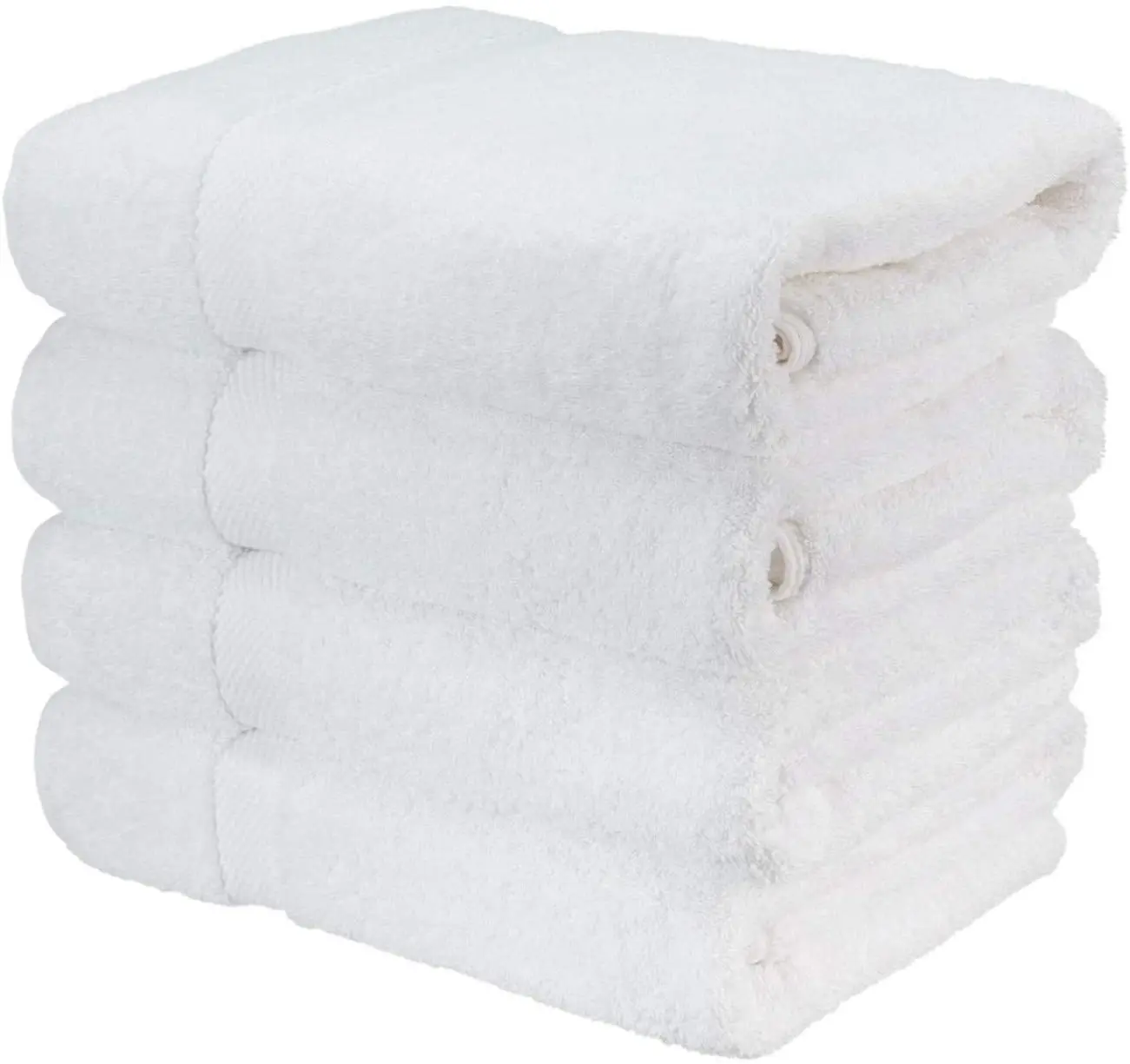 Set de Toallas de Ba&ntilde;o de Lujo para Hotel Twenty One Algod&oacute;n Blanco Calidad 5 Estrellas de Hotel Secado R&aacute;pido Comprimido Color S&oacute;lido Logotipo Personalizable
