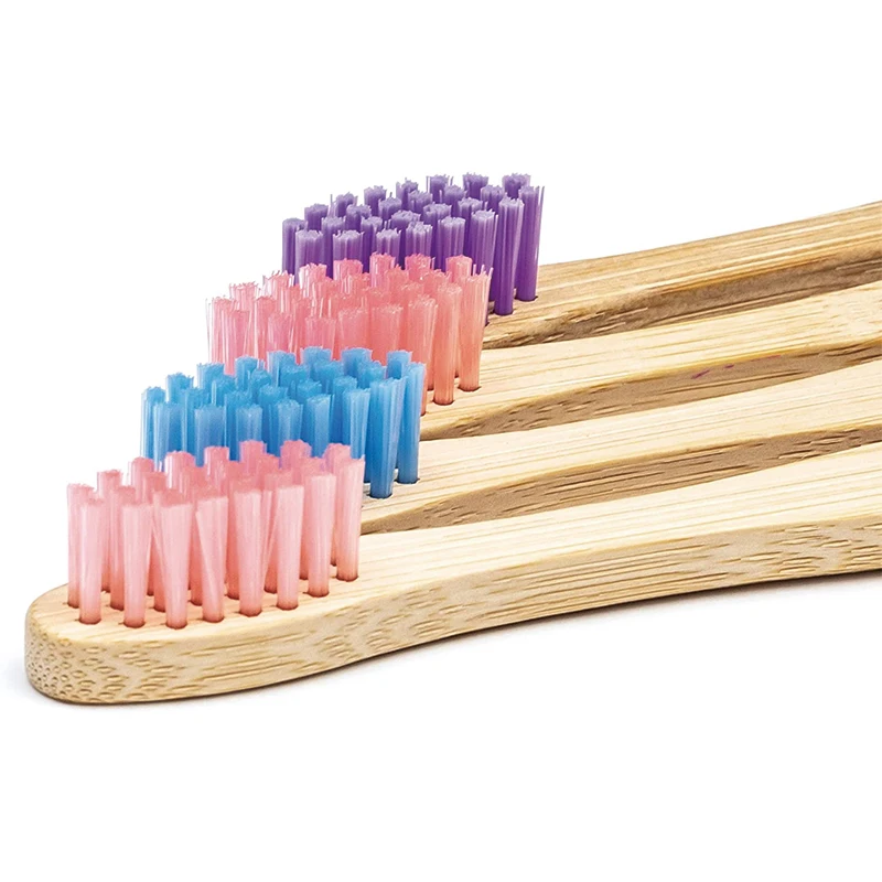 Oem Packaging Box China Wholesaler's 100% Biodegradable Bamboo Toothbrush Soft Bristle Eco-friendly Disposable For Home Use