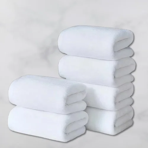 Toalla de ba&ntilde;o lujosa de algod&oacute;n 100% gruesa, ultra suave, de secado r&aacute;pido, color liso, tejida, toallas de spa para adultos, desechables, comprimidas