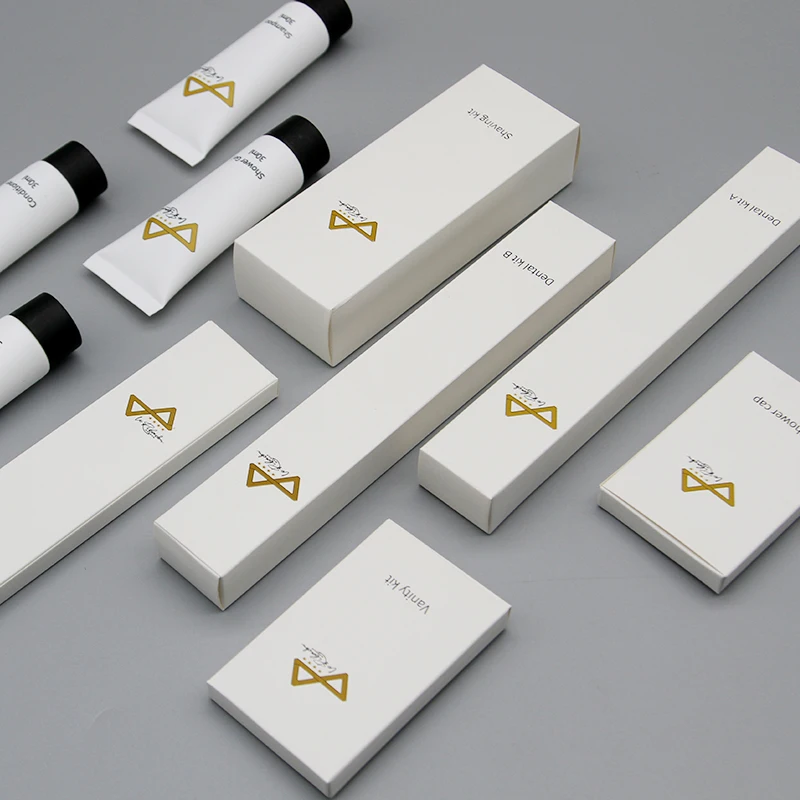 Custom Logo 5 Star Disposable Hotel Bathroom Amenities Set Travel-friendly Toothpaste Soft Guest Room Toiletries Logo Printing
