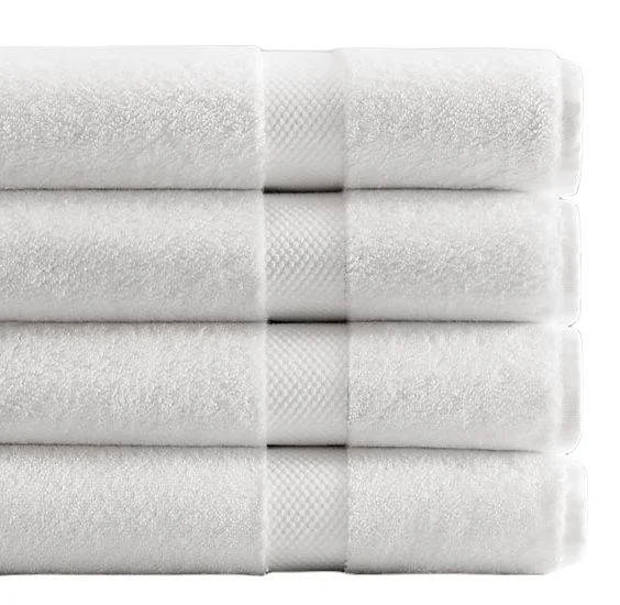 Luxury Brand 5-star Hotel Grade Quick-dry Bath Towel Set 100% White Cotton Knitted Disposable Solid Color Neutral Hotel Bath