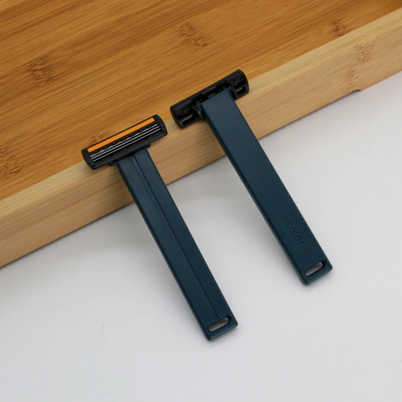 Portable Twin Blade Hand Razor Disposable Travel Shaving Product For Hotels Cheap Plastic Amenities