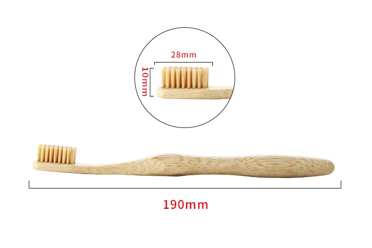 Best Selling 100% Environmental Disposable Adult Toothbrush 14.5-18.5 Cm Soft Nylon Bristles Carbon Natural Bamboo Charcoal