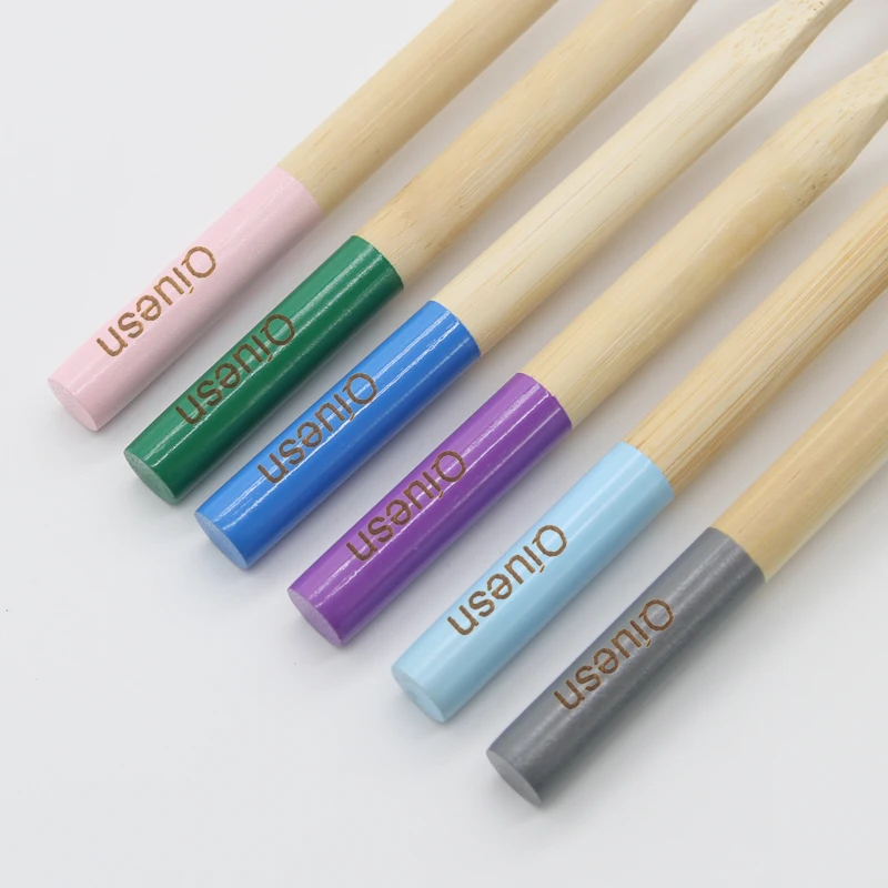 100% Natural Biodegradable Organic Eco-friendly Bamboo Toothbrush Soft Nylon Charcoal Customizable Logo Disposable For Home