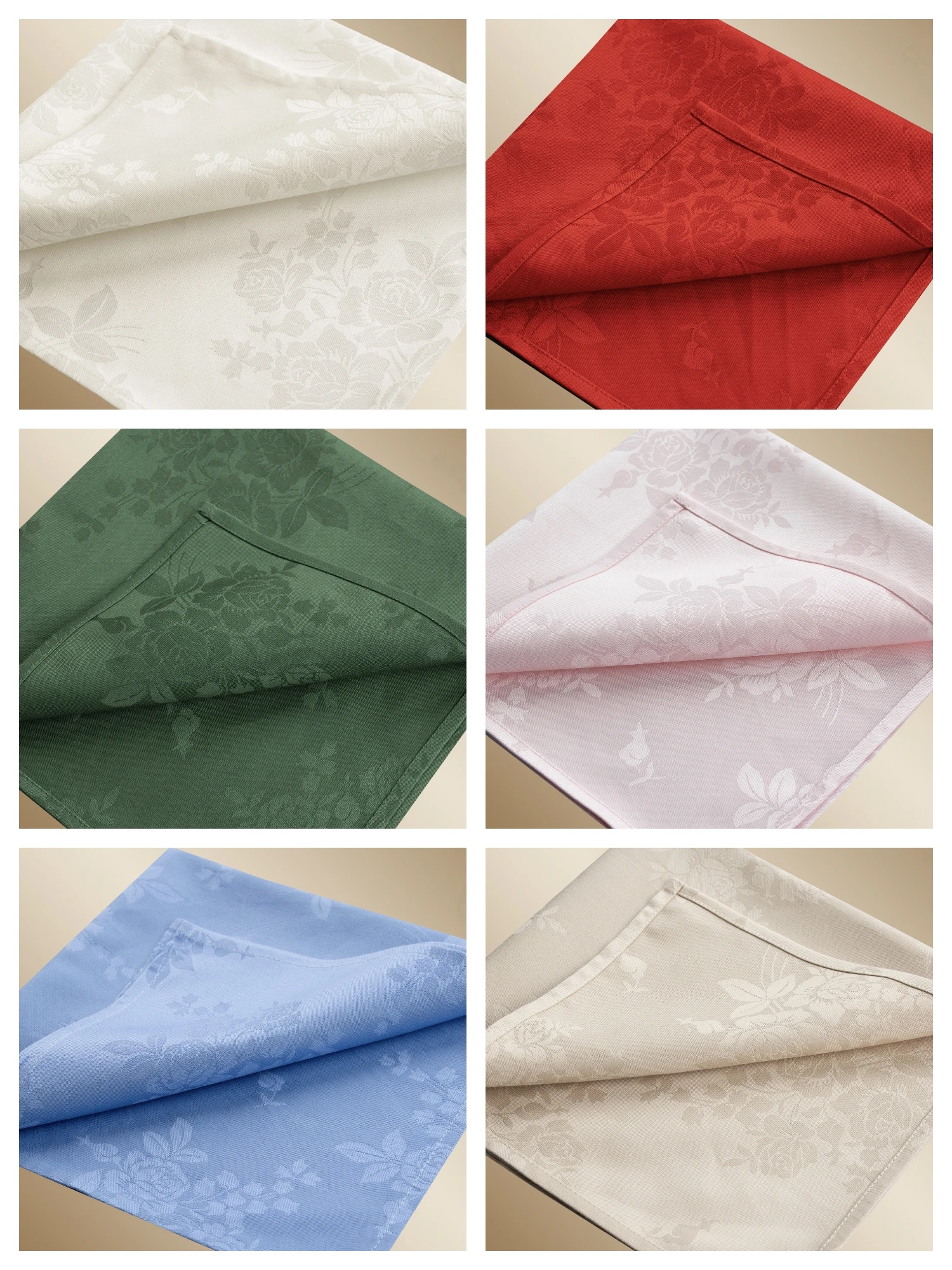 Luxury Hotel Wedding Decorative 100% Organic Cotton Beverage Table Napkin Rectangle Shape Reusable-white