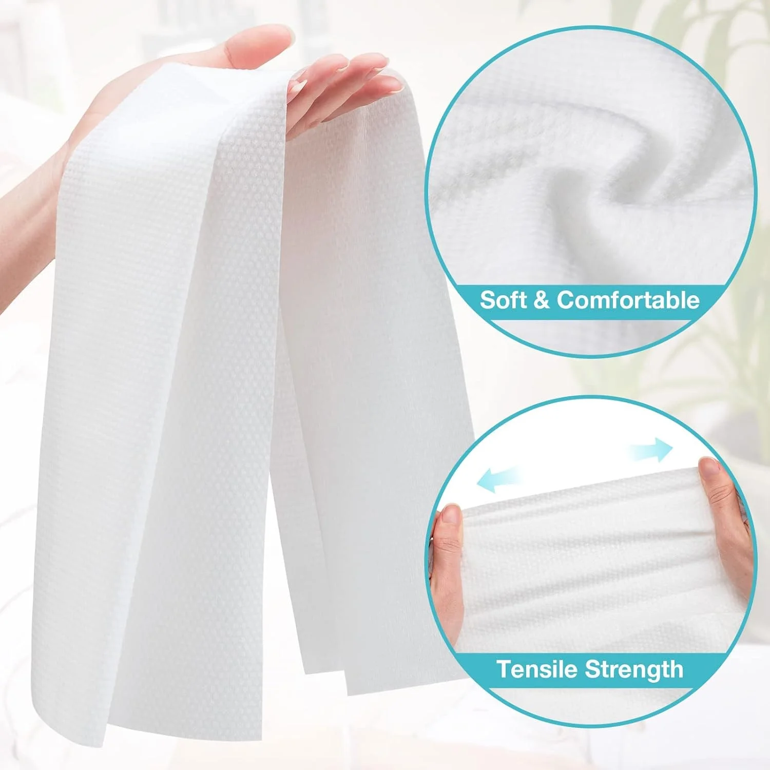 Toalla de ba&ntilde;o facial y de pedicura de algod&oacute;n para fabricantes, toalla facial desechable y degradable para viajes