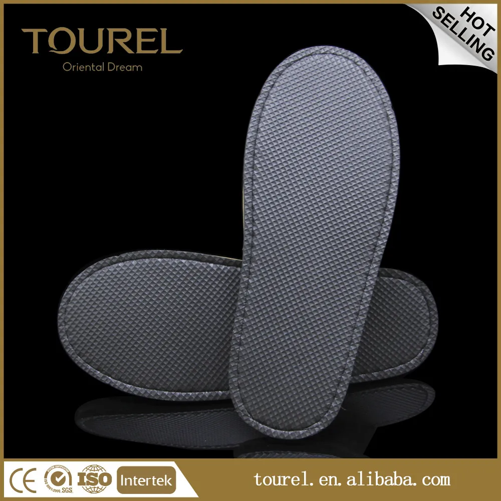 Chaussons de spa d'hôtel en bambou jetables en coton confortables pour femme, élégants
