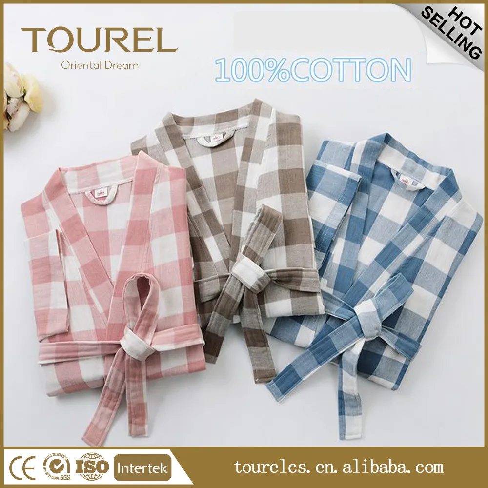 Welcome Wholesales Super Absorption Organic Cotton Bathrobe For Hotel