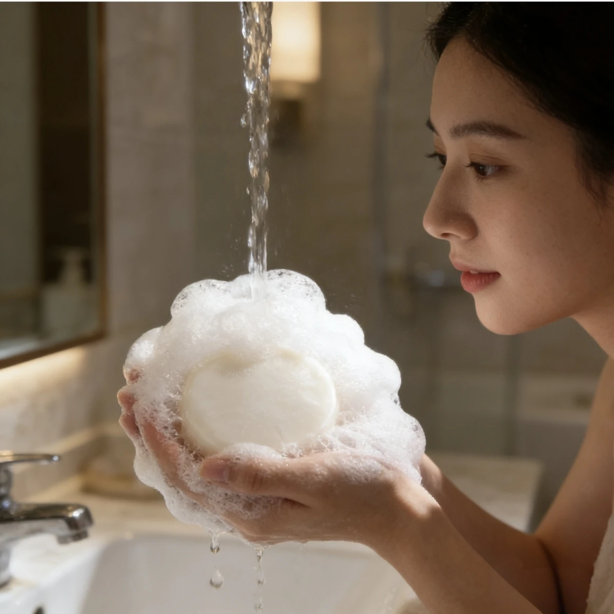 Luxury Mini 15g 20g Round Shape Eco-friendly Disposable Plastic Shampoo Bathing Soap Custom Packing Hotel Soaps