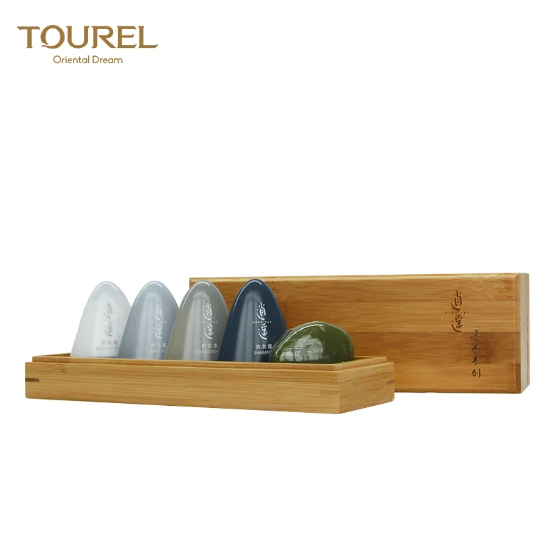 Set de Amenidades de Hotel Ecológico Profesional al por Mayor Suministros Biodegradables de Lujo 5 Estrellas